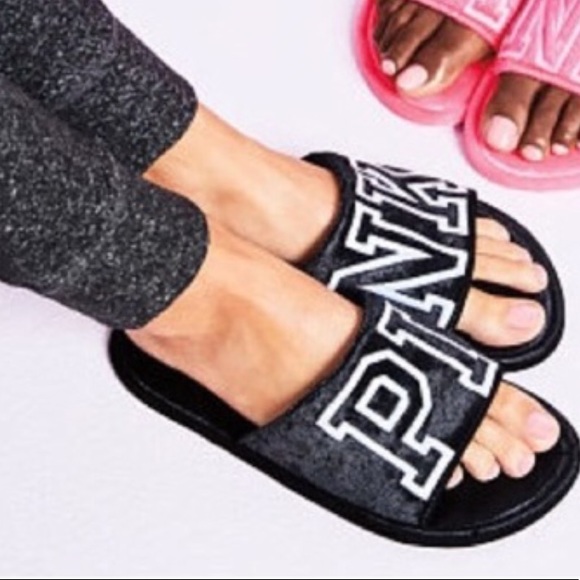 PINK Victoria's Secret Shoes - NWOT VS PINK Velvet Slides